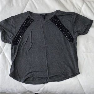 FOREVER 21 grey shirt
